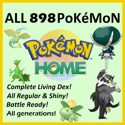 All 2500 Shiny And No Shiny Pokemon 6ivs For Home And Sword Shield Gen1 8 Ebay