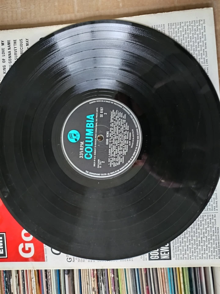 LP Album 33T - Cliff Richard – Good News  pop rock  UK 1967 mono EX/EX - Photo 3/4