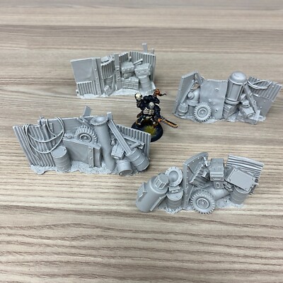 28MM SCI-FI SCATTER GELÄNDE KONVOLUT RESIN LANDSCHAFT WÄNDE REIFEN REIFEN RÄDER TRÄGER