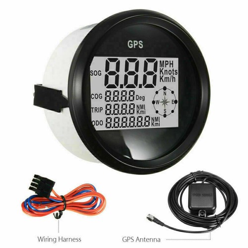 GPS Tachometer Geschwindigkeitsmesser Kilometerzähler Für Auto Boot DC9~32V IP65 - Bild 5 von 12