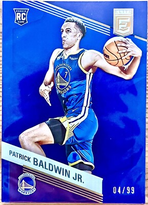 Patrick Baldwin Jr. /99 RC 2022/23 Panini Elite BLUE #231 Rookie GSW Wizards SP