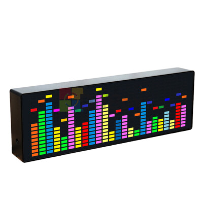 LED Music Spectrum Rhythm Display Car Audio Level Indicator Atmosphere Lamp