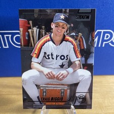 2022 Stadium Club Base Black Foil #213 Craig Biggio - Houston Astros