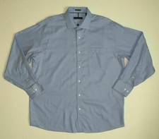 Tommy Hilfiger Regular Fit Non Iron Light Blue Button Down Dress Shirt Men's XL