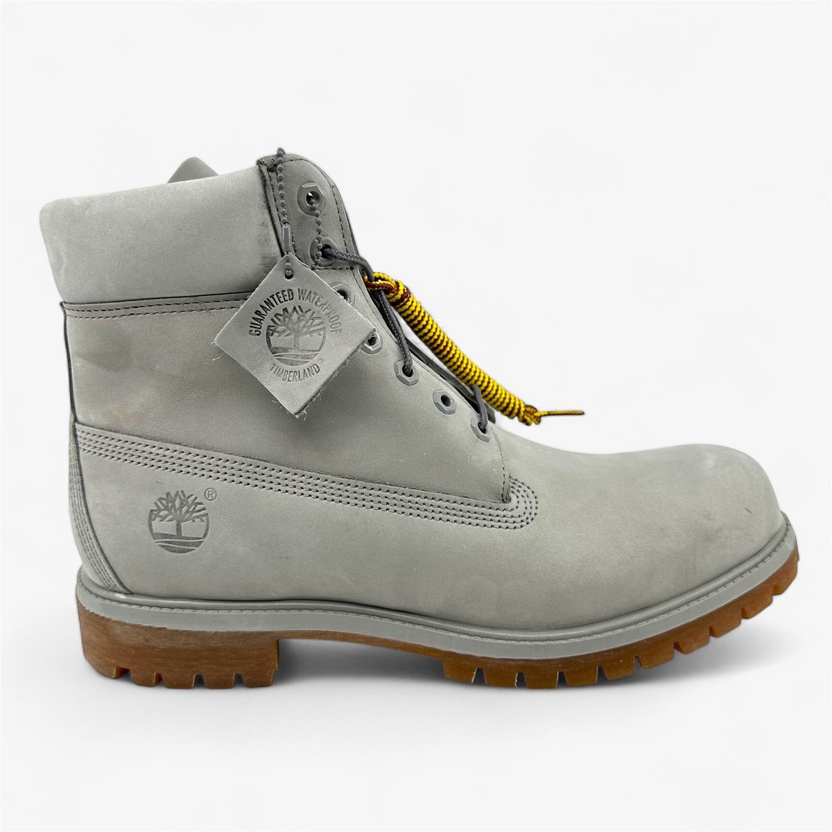 premium timberland グレー　希少　28cm Timberland 6 Inch Premium Light Grey Gum Mens Boot