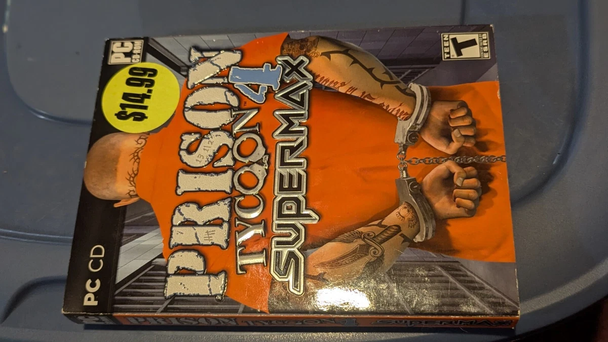 Prison Tycoon 4 Supermax With Cardboard Slipcover pc cd-rom Game