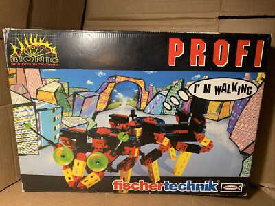 Vtg Fischer Technik PROFI Bionic I m Walking Construction PIECE/PART LOT German