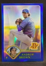 2003 Topps Chrome Traded Refractors #T212 Andrew Brown RC Rookie 