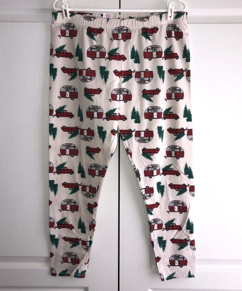 No Boundaries Juniors  Christmas Tree Truck Holiday Ankle Leggings Size XXXL (21 - Image 2 of 4