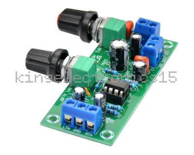 DC 12V-24V Low-pass Filter NE5532 Bass Tone Subwoofer Pre-Amplifier ...