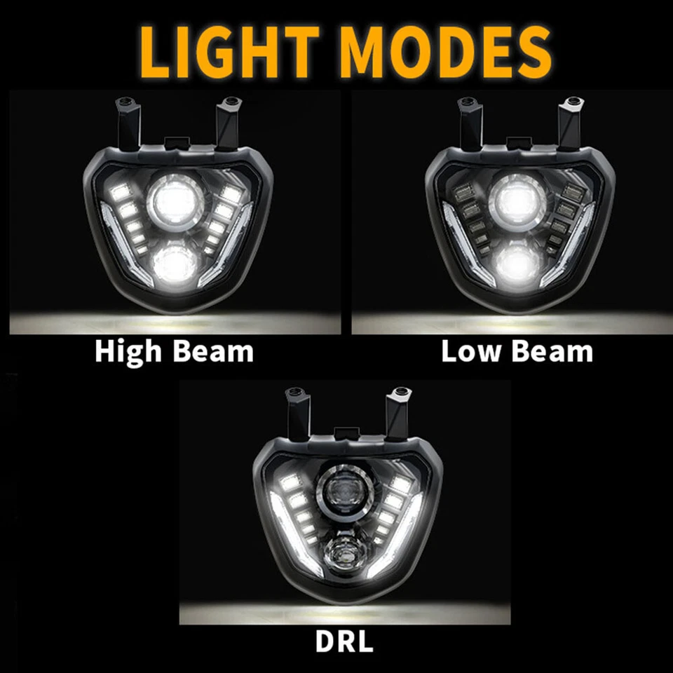 Faro proyector LED con DRL para Yamaha MT07 FZ07 MT-07 FZ-07 2014-2017 Foto 4 de 4