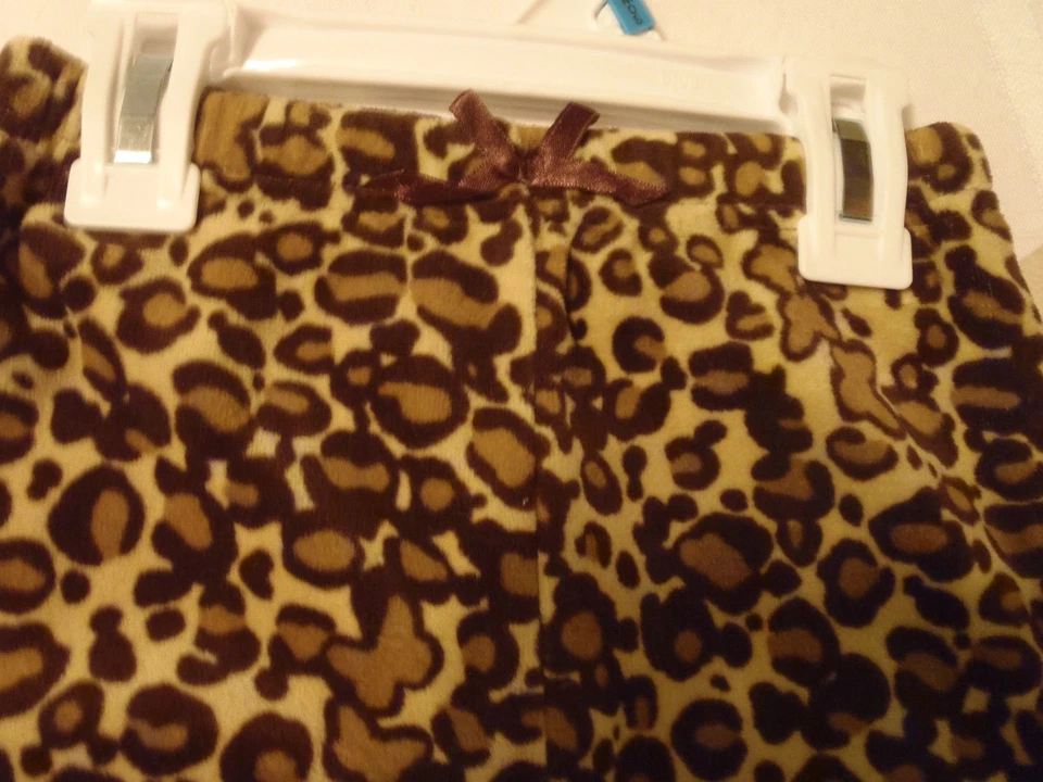 Pantalón Arizona Niñas 3T o 24 Meses Choice Estampado Leopardo Cintura Elástica Terciopelo Nuevo con Etiquetas Foto 2 de 2