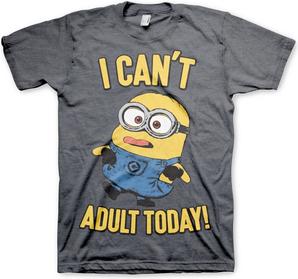 Футболка Minions I Cant Adult Today Темно-вересковая