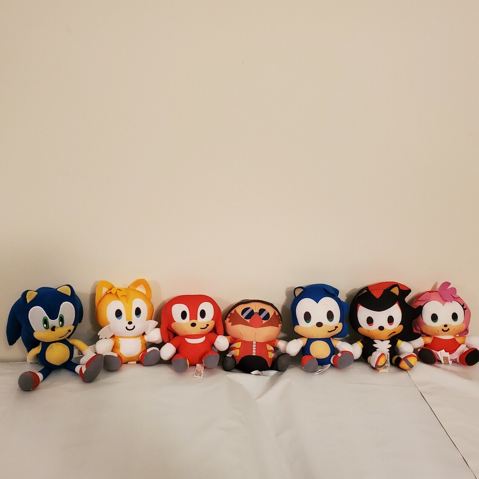 Pelucia Shadow Boneco Sonic Tails Eggman Knuckles