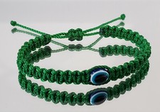 Evil Eye Amulet Good Luck green String Braided Bracelet -Evil Eye Protection new