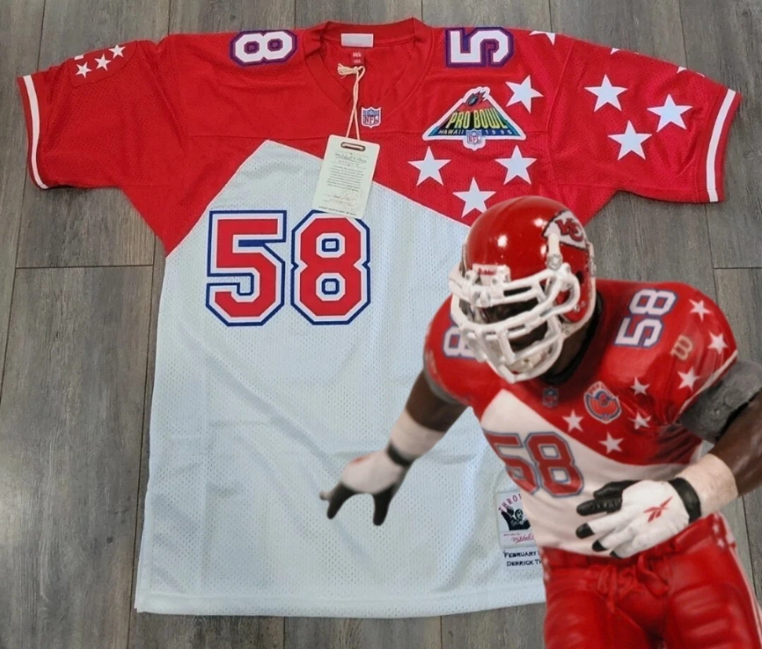 RARE! 1994 AUTHENTIC VINTAGE DERRICK THOMAS CHIEFS JERSEY 44 LARGE