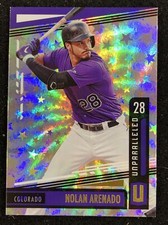 NOLAN ARENADO 2020 PANINI CHRONICLES UNPARALLELED (Rockies) SILVER STARS