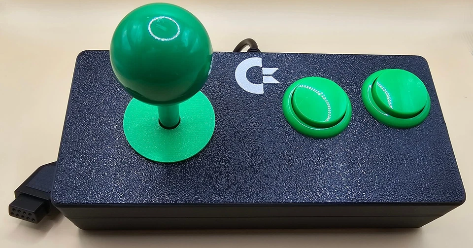 Commodore 64 and Vic-20 Two Button Arcade Style Joystick (Sanwa Style, 8-Way) - Image 2 of 4