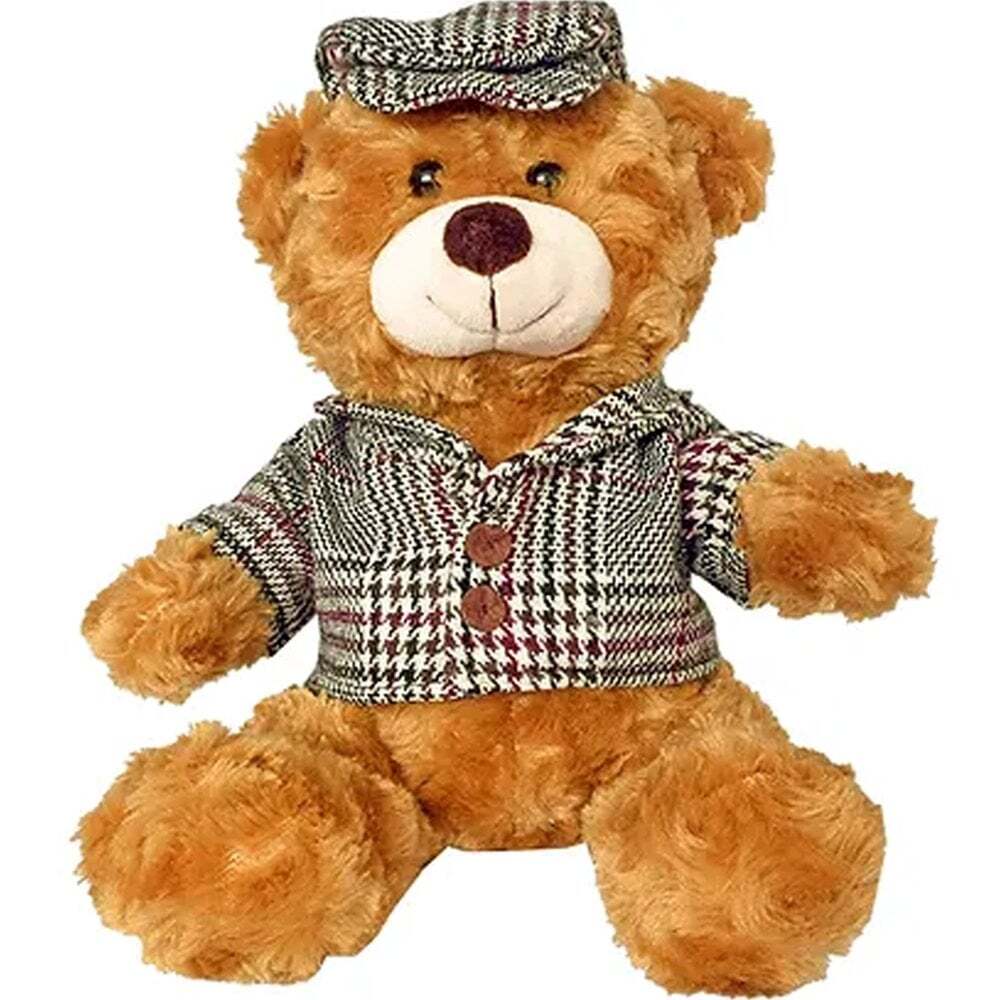 Thistle Products Ltd Plush Teddy Bear with Tweed Cap & Jacket O15T