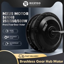 E-bike Motor Brushless Gear Hub 36V 48V 250W 350W 500W Front Rear Wheel Drive