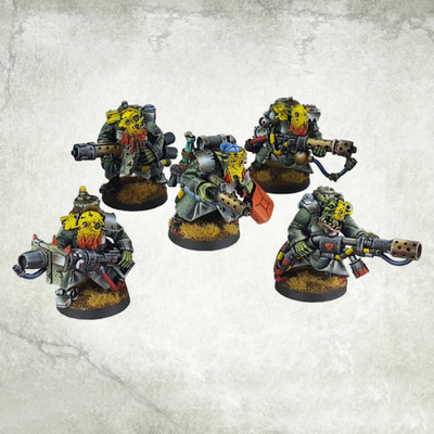 Ork War2 Brenner Trupp Orc Incinerator Team (5) Kromlech KRM088