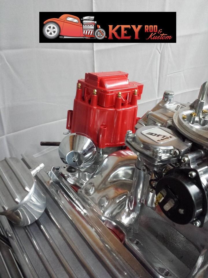 Chevy GM Red HEI Large Distributor Cap Rotor Kit SBC BBC 305 327 350