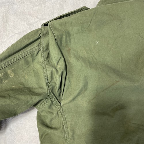 Vintage M-65 Field Jacket Coat Cold Weather OG-107 70s Air Force Military Green - Picture 19 of 21