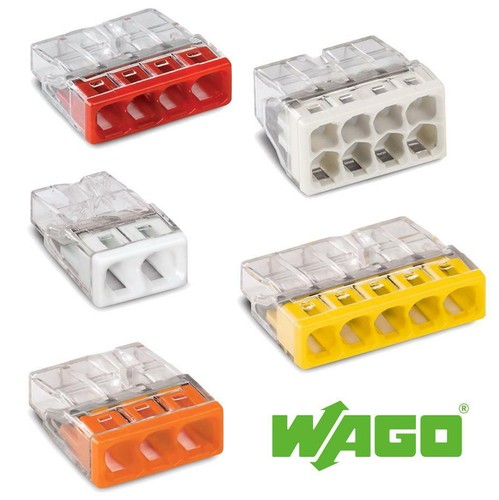 PushFit Federhebel-Klemme – 2/3/4/5 Wege, Wiederverwendbar, Für Kabelverbindungen (ST1316)