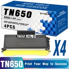 4PK TN 650 Toner Cartridge for Brother TN650 Black HL-5350DN MFC-8890DW