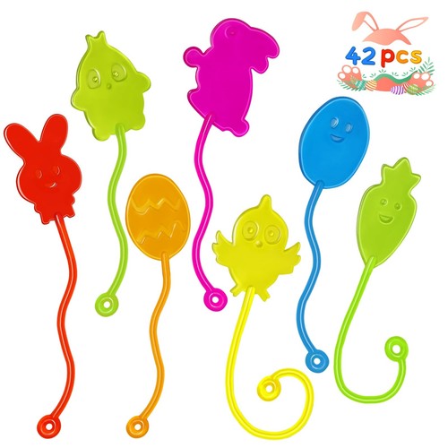 Easter Sticky Easter Sticky Hands Bulk 42 PCS Easter Party Favors for Kids Easter ...