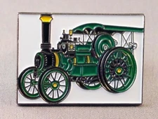 GREEN TRACTION ENGINE ENAMEL PIN BADGE - NEW