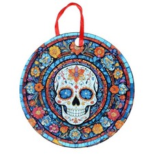 Day of the Dead Sugar Skull Design 2 Holographic Ornament