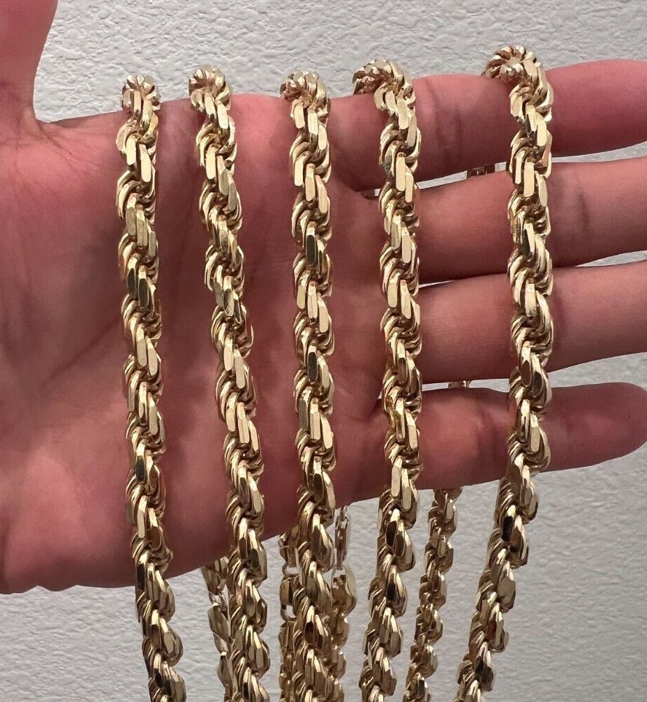 7mm Cuban Gorgeous 18K Gold Figaro Chain (5mm) Authentic Italian