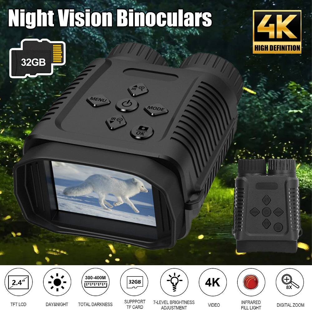 NV1182 Mini Night Vision Binocular Day and Night 2.4" 12MP 1080P Screen