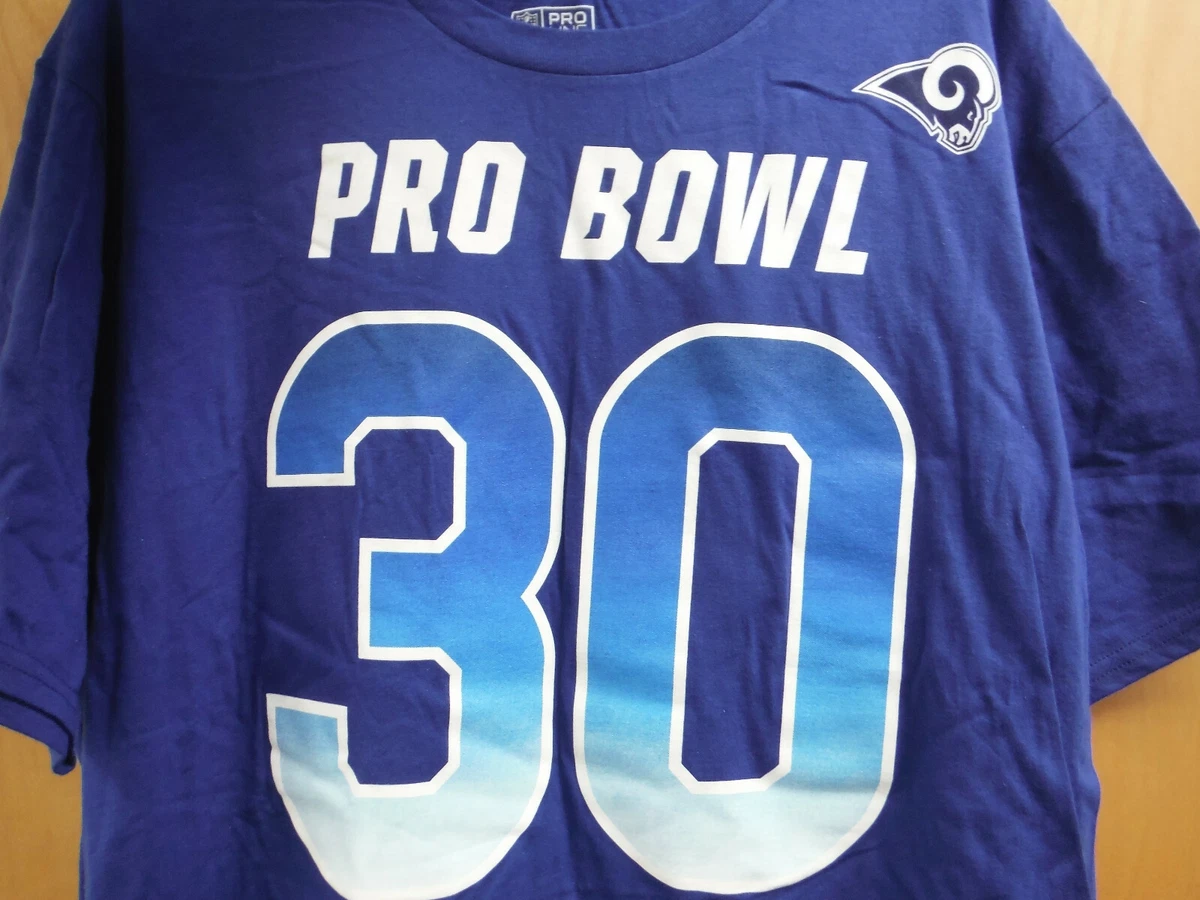 New Gurley II Pro Bowl Jersey Tee T Shirt LA Rams #30 by Fanatics Size XL