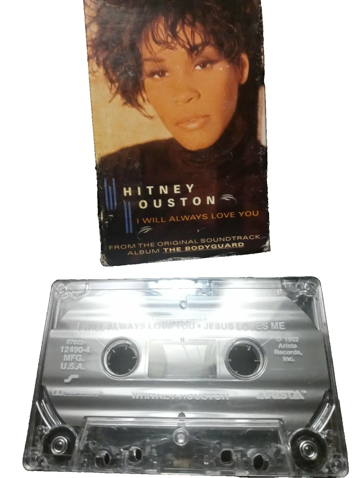 Whitney Houston I Will Always Love You Single 1992 Cassette Tape Foto 3 de 3
