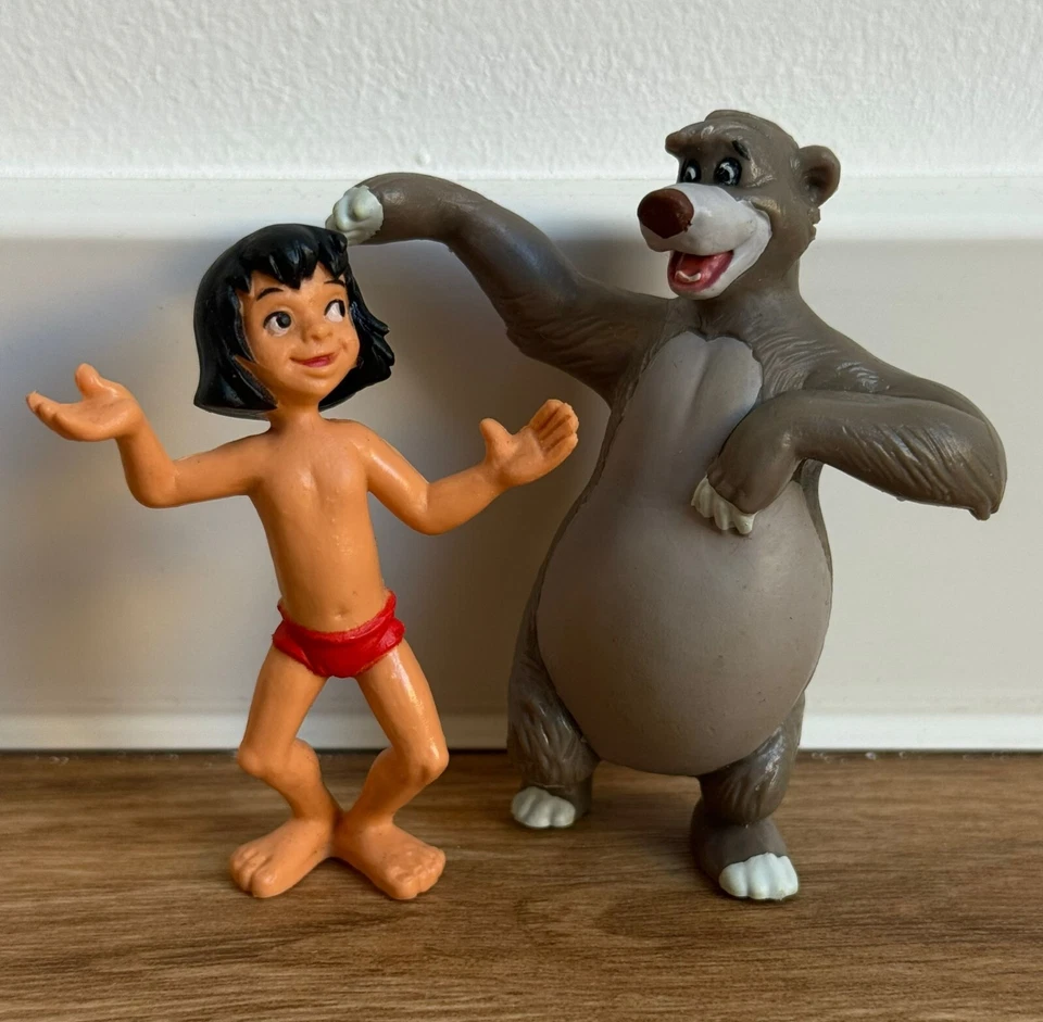 2-er Set Bullyland Figuren Balu und Mogli zum SONDERPREIS !!
