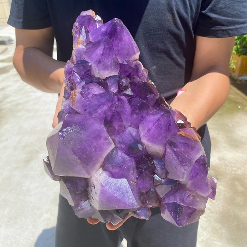 17,9 Pfund natürlicher Amethyst Geode Quarz Cluster Kristall Probe Heilung - Bild 8 von 8