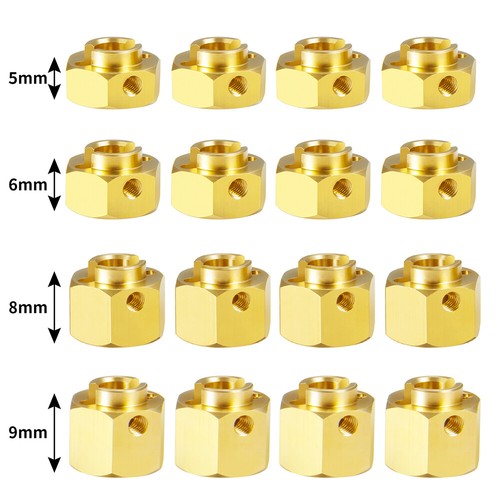 Pesi Ruota Ottone Adattatore Esagonale Mozzo Ruota Contrappeso Combinatore per Assiale SCX10 - Foto 1 di 28