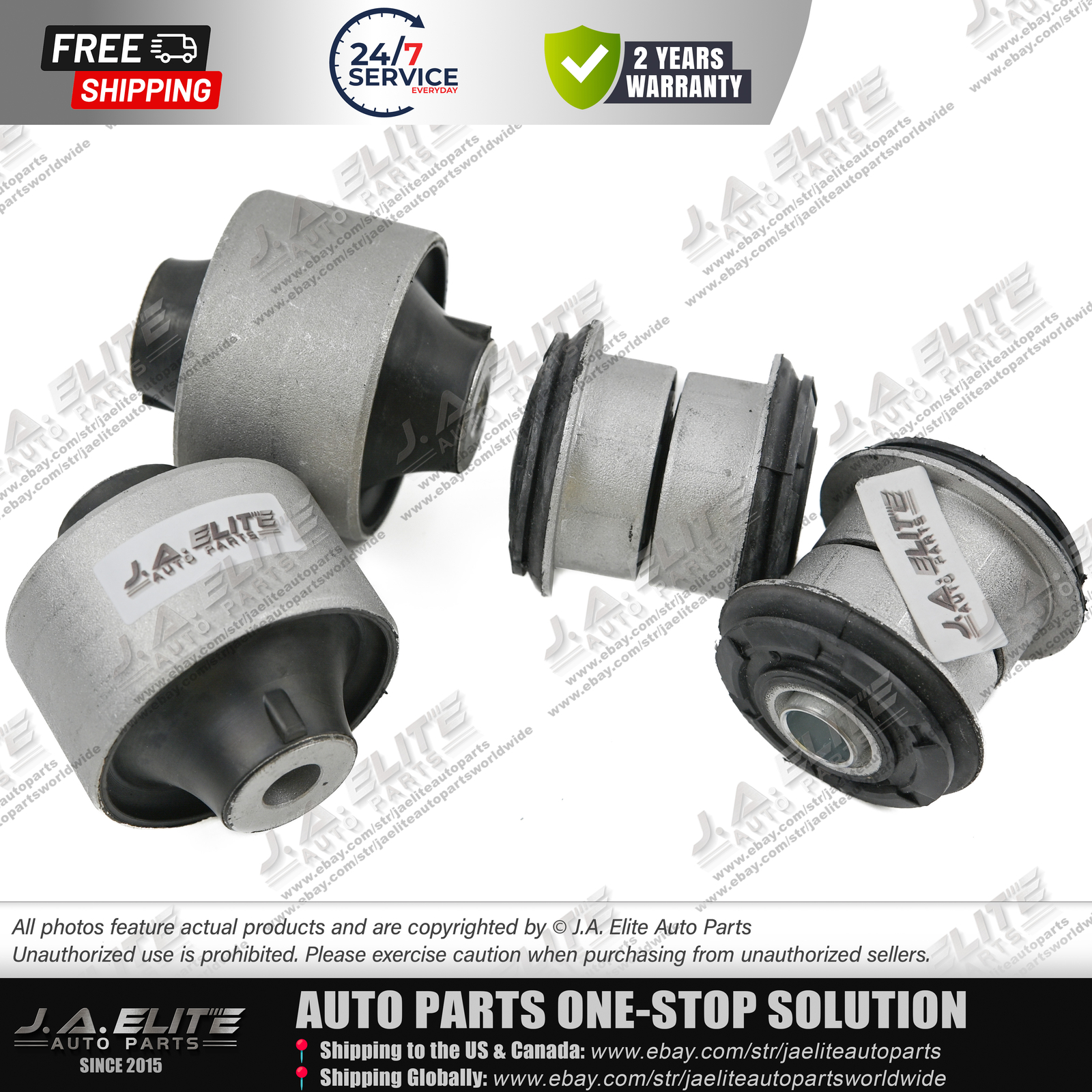 4pcs Front Lower Control Arm Bushing Kit fits Aston Martin Rapide, Vanquish