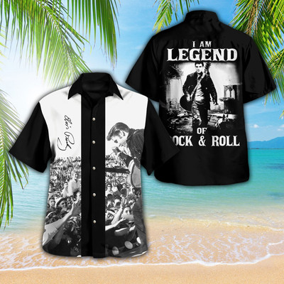 Elvis Presley 3D Hawaiian Shirt    Rock & Roll Legend Gift for Men Women