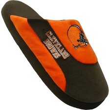 NWT - Cleveland Browns Low Profile Scuff Slippers by Forever- Adult Medium