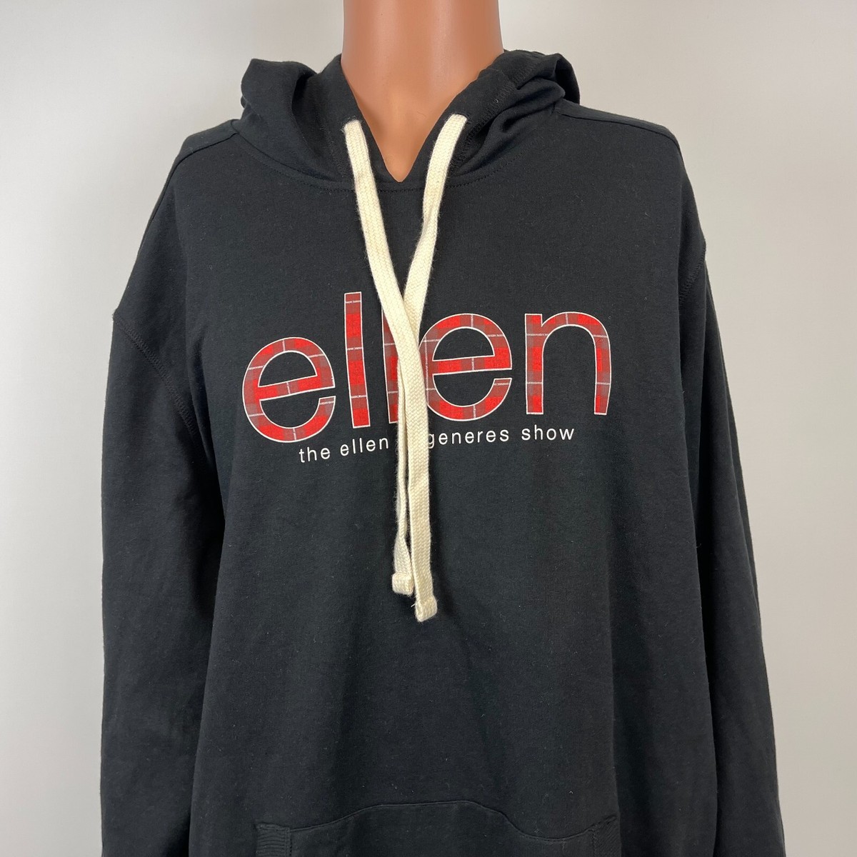 Ellen Degeneres Show Hoodie Sweatshirt Mens Size 2XL Black TV Show