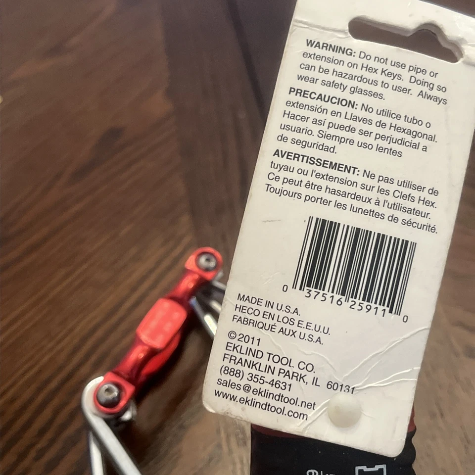 Elkind Ergo Fold Hex Keys Plus Ball End Keys By Pittsburgh, Three Sets - Image 3 of 4