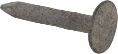 5 lb Box Galvanized Steel Ring Shank Roofing Nails: 11 Gauge, 7/8'' Length