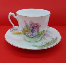 Adderley Fine Bone China England Tea Cup With Saucer