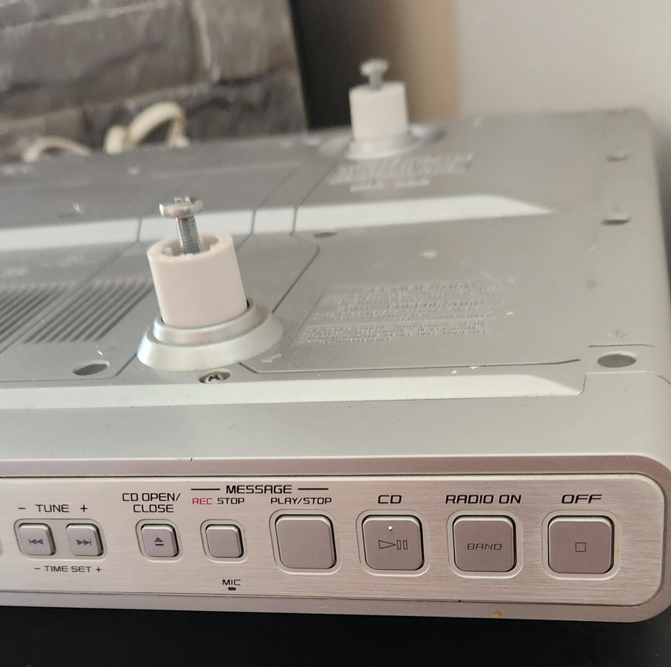 Sony ICFCD553RM Under Kitchen CD Clock Radio w Remote READ eBay