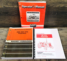 Massey Ferguson 275 Tractor Service Parts Operators Manual Set Owner 9a349200-up