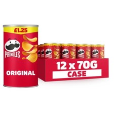 Pringles Original Snacking Crisps Pack of 12 x 70g