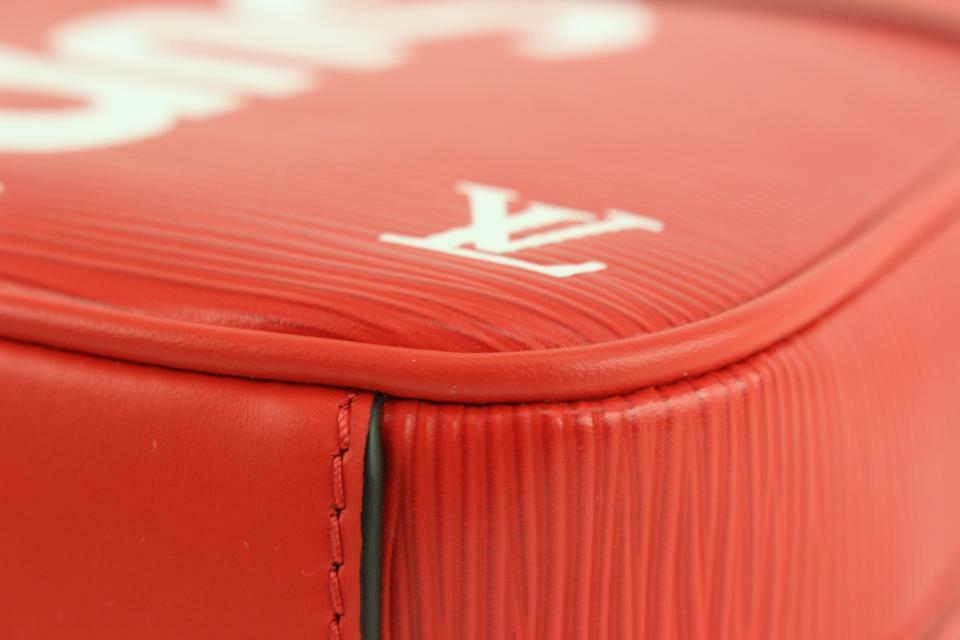 Louis Vuitton Supreme Red Epi Danube PM Crossbody Bag Silver Tone Hardware  Available For Immediate Sale At Sotheby's